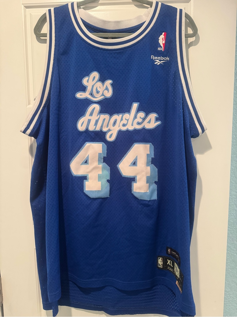 Reebok Blue Los Angeles Basketball Jersey 44